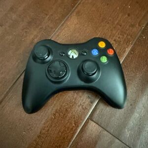 Microsoft Xbox 360 Wireless Controller Black Model 1403 Works OEM Official